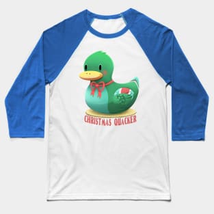 Christmas Quacker holiday pun Baseball T-Shirt